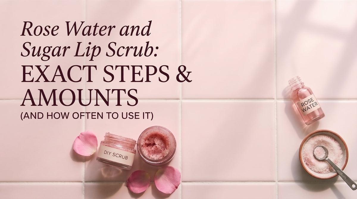Rose Water and Sugar Lip Scrub: Exact Steps, Amounts and How Often to Use It